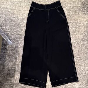 JOIE - Black Trousers with White Stitching